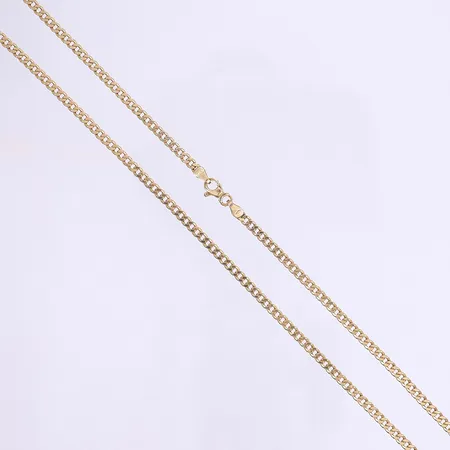 Halskedja pansar 50cm bredd 3mm tillv. Guldfynd 18K Vikt: 5,8 g