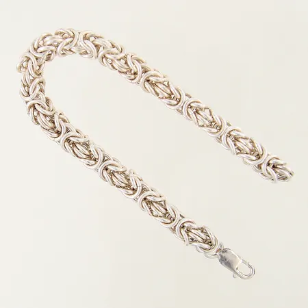 Armband Pansar med platta längd 18,5cm bredd 6,8mm gravyr silver 925/1000 Vikt: 23,1 g