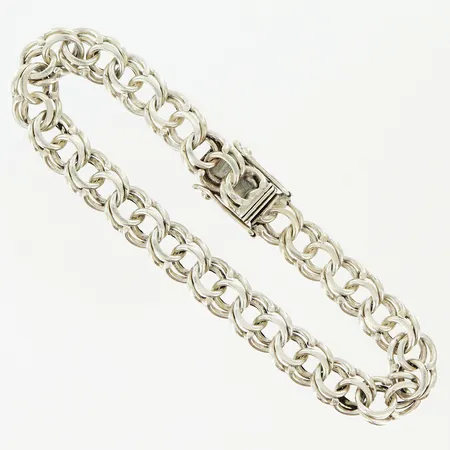 Armband stelt innermått Ø65mm, bredd 4mm, mönstrat, silver 830/1000 Vikt: 7,1 g