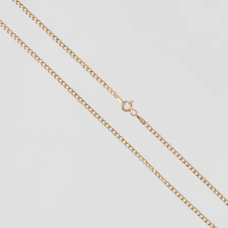 Kedja Pansar längd ca 52cm bredd ca 2mm 18K Vikt: 2,9 g