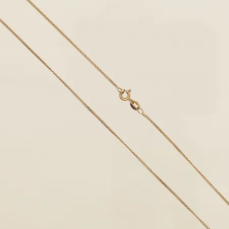 Kedja Pansar längd ca 41cm, bredd 1,2mm knut förgyllt silver 925/1000 Vikt: 1,7 g