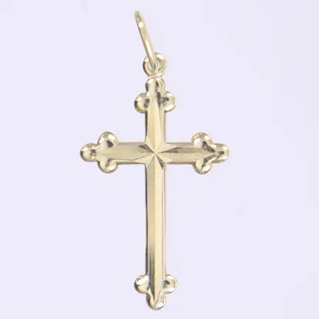 Hänge kors 29x14mm 14K Vikt: 0,7 g