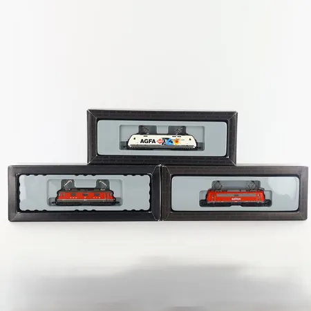 Märklin mini-club 3 lok , Z-skala, nr 88689, 88392, 88591, i originalkartonger, ej funktionstestade