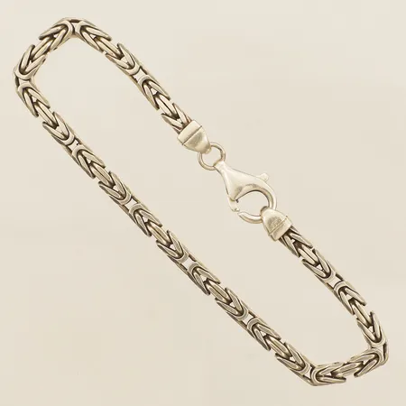 Armband Kejsar längd 20,5cm, bredd 3,8mm silver 925/1000 Vikt: 18,1 g
