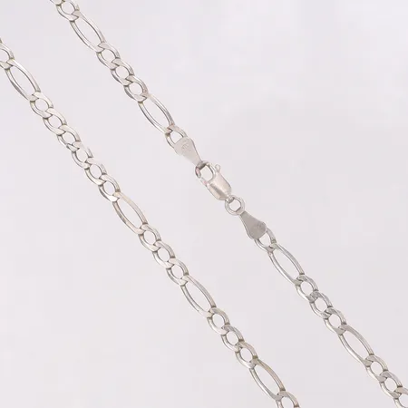 Kedja Figaro längd 59cm, bredd 4,3mm, silver 925/1000 Vikt: 10,2 g
