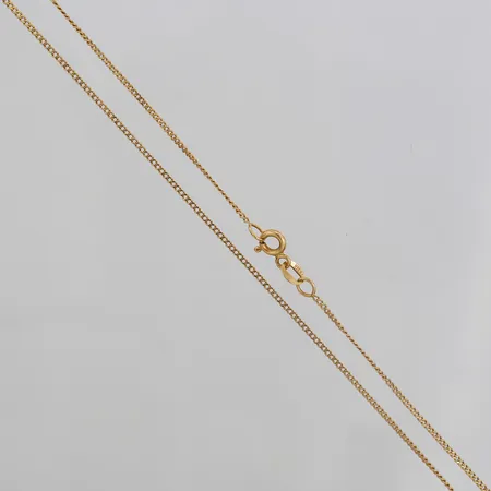Kedja Pansarlänk, längd 42cm, bredd 1mm, 18K guld Vikt: 2,2 g