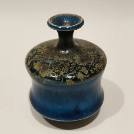 Miniatyrvas Rolf Palm Mölle höjd 6cm glaserat stengods tillverkningsår troligen 1972