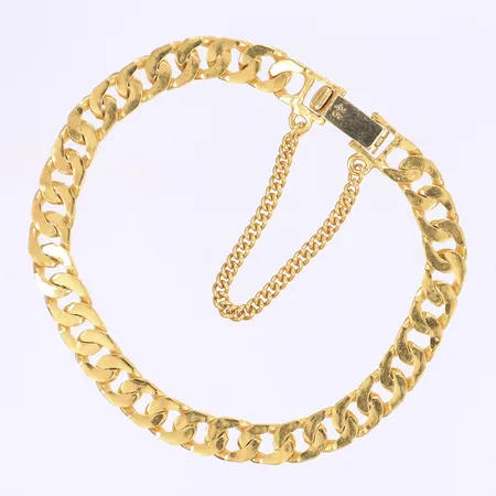 Ring slät stl:18¾ bredd 6m, tillv. Schalins, gravyr, 18K  Vikt: 6,9 g