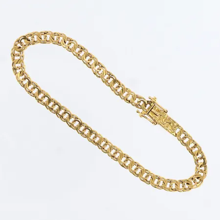 Armband Bismarck längd: 18cm, bredd: 4,5mm, 18K Vikt: 6,7 g