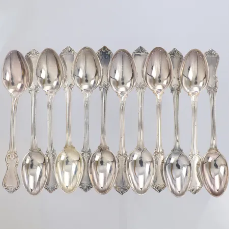 12 Kaffeskedar modell Olga, längd 11,5cm, silver 830/1000 Vikt: 146,7 g