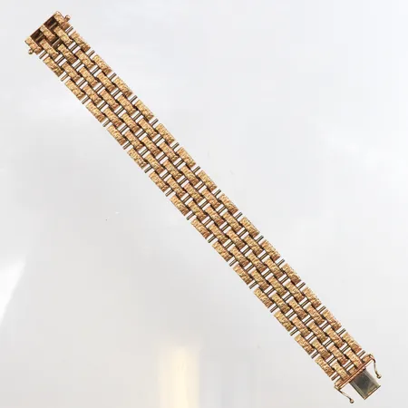 Armband, längd 18,5cm, bredd 17,7mm, 18K. Vikt: 54,5 g