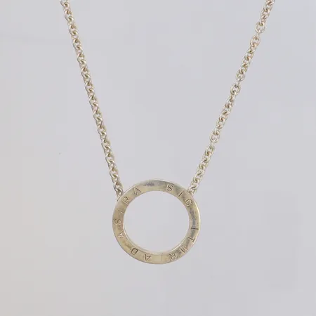 Collier, Efva Attling, Astra Sic Itur Ad Astra - vägen till stjärnorna, 42cm, bredd 3 - 26mm, bruksskick, 925/1000 silver Vikt: 13,1 g