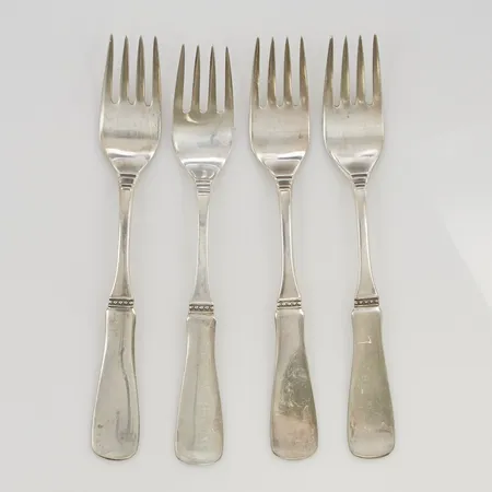 4 Gafflar 15,5cm MGAB 830/1000 Silver 123,4g.