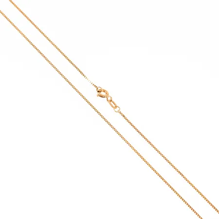 Kedja ihålig Pansar längd 43cm bredd 2mm, 18K 2,9g.