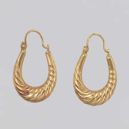 Örhängen creoler, Ø15,2mm, 18K  Vikt: 0,6 g