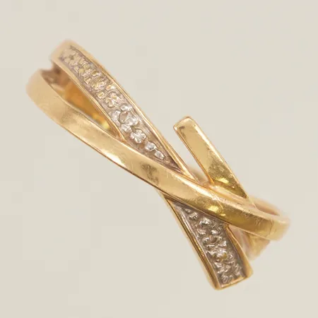 Ring stl:19 bredd 2mm gravyr 23K 3,2g.