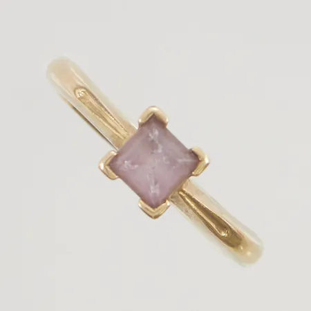 Ring med diamanter 7x ca 0,01ct stl:16½ bredd 6mm 18K 2,3g.