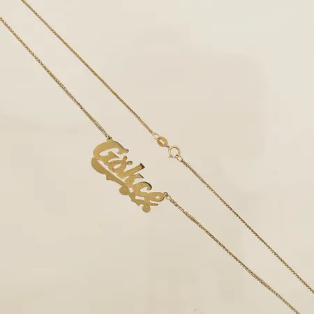 Ring stl 16½ bredd ca 3,5mm personlig gravyr repig 14K Vikt: 2,1 g