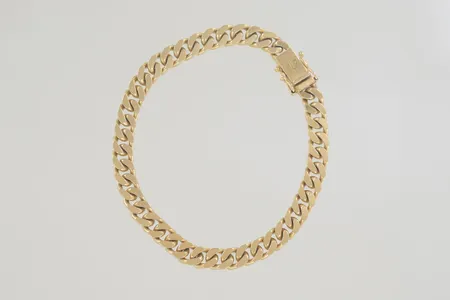 Armband pansar längd 18,5 cm bredd 3 mm 18K  Vikt: 5,1 g