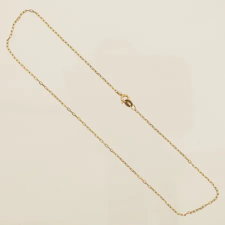 Kedja Ankar längd 32cm bredd 0,8mm extra ögla 18K Vikt: 1,7 g