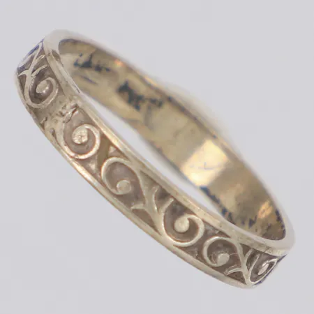 Ring stl:16, bredd 3mm, silver 830/1000 Vikt: 1,2 g