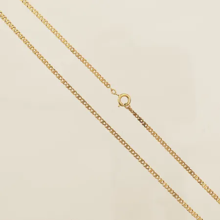 Kedja Pansar längd 42,5mm bredd 2,5mm ojämnheter på länk 18K Vikt: 5,9 g