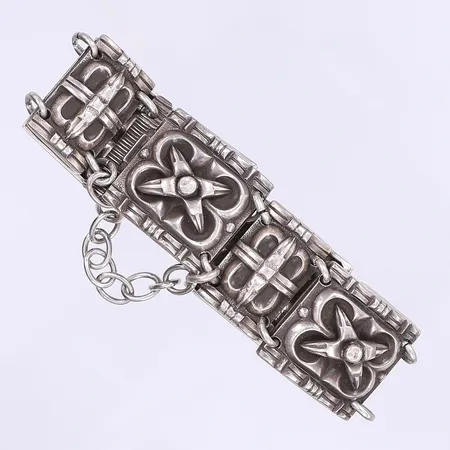 Armband ca 18cm bredd 21mm, säkerhetskedja, silver 925/1000 Vikt: 44,6 g