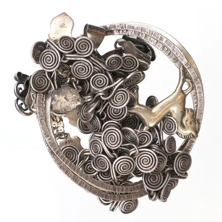 Diverse silver, defekter, ojämnheter, emalj, gravyrer, 830-925/1000 silver.  Vikt: 92,7 g