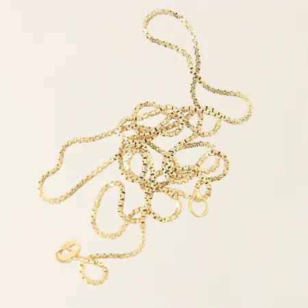 Collier doserad Bismarck längd 45cm bredd 5,8-8,4mm 18K Vikt: 33,6 g