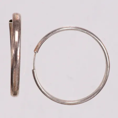 Ett par örhängen Ø40mm silver 925/1000 Vikt: 0 g