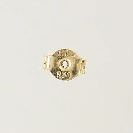 Ring med diamant 2 x ca 0,01ct samt rosa sten stl:17¾ bredd:2,7-4,5mm tvåfärgad 18K Vikt: 2,6 g
