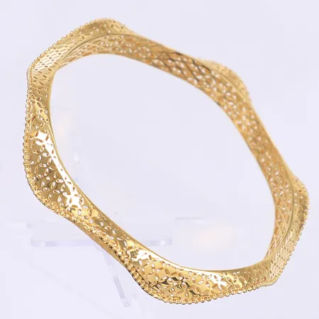 Armring Ø60mm bredd 7mm 21K Vikt: 11,4 g