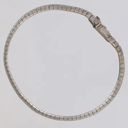 Armband halvstel, 19cm, bredd 4,2, 835/1000 silver Vikt: 8 g