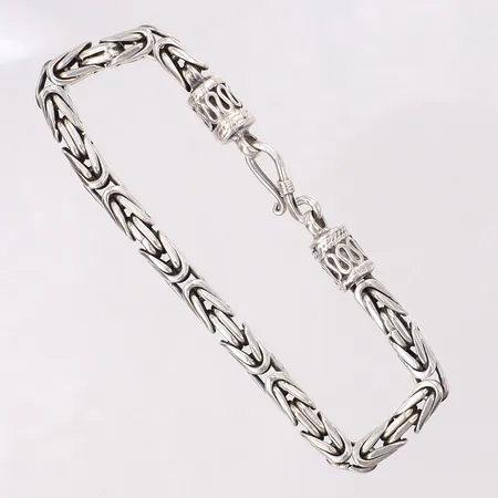 Armband Kedjsarlänk längd 19cm, bredd 5,1mm, silver 925/1000 Vikt: 24,5 g