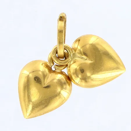 Hänge dubbelhjärta 7,5x7,5mm 18K Vikt: 0,9 g