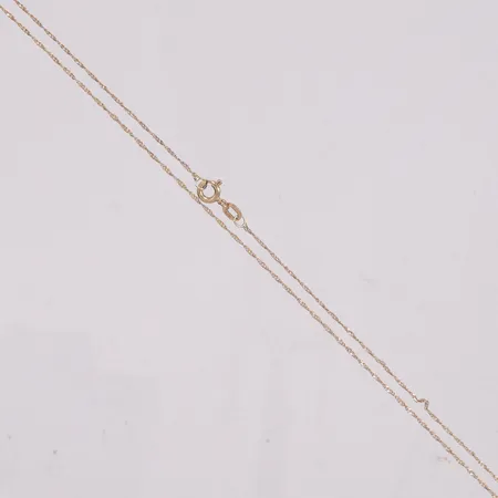 Kedja Singapore längd 45cm bredd 0,4mm 9K Vikt: 0,7 g
