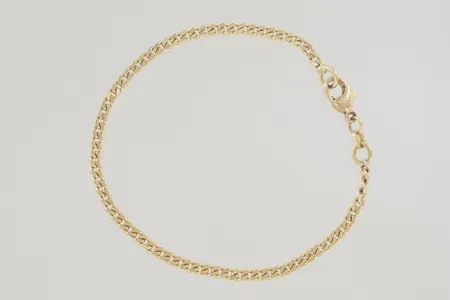 Armband pansar längd 18,5 cm bredd 3 mm 18K  Vikt: 5,1 g