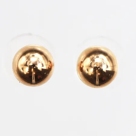 Örhängen, Ø7,8mm, något repiga, 18K. Vikt: 1 g