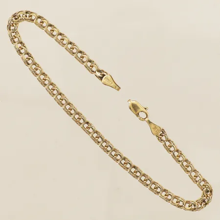 Armband Bismarck längd 20cm bredd 4,0mm defekt 14K Vikt: 6,2 g