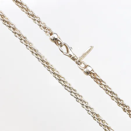 Collier, längd 43cm, bredd 4,7mm, 925/1000 silver. Vikt: 33 g