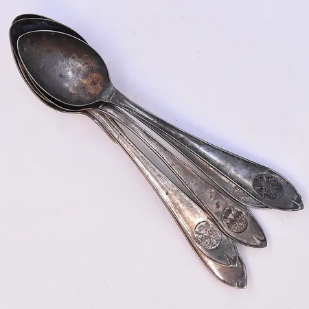 7 skedar modell Patricia längd 12 cm silver 830/1000. Vikt: 90,6 g
