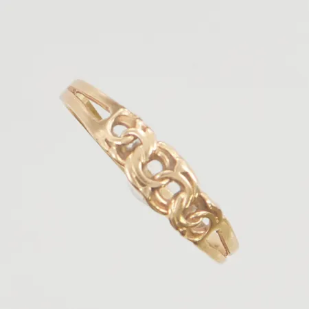 Ring stl:16¾ bredd 5mm 18K 2,3g.
