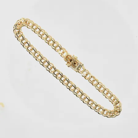 Armband Bismarck längd 19cm, bredd 5mm, 18K. Vikt: 10,6 g