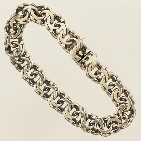 Armband Bismarck längd 20cm, bredd 11,2mm silver 830/1000 Vikt: 33,3 g