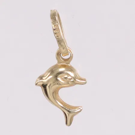 Hänge delfin längd 1 cm 14K Vikt: 0,8 g