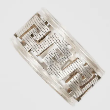 Ring stl: 15 ½ bredd ca 9mm greece 950/1000 silver Vikt: 2,9 g