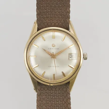 Herrur Certina Certidate 34mm doublé manuell, tygband. Vikt: 0 g