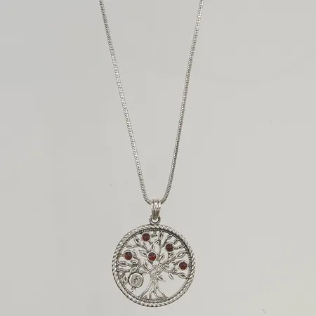 Kedja med hänge Ø27mm, 45cm 925/1000 Silver 5,7g.