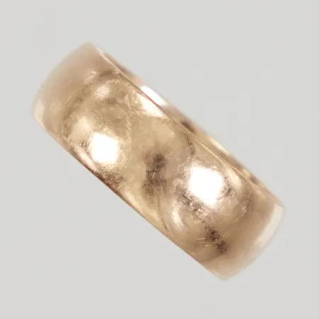 Ring stl:19 bredd 7,5-7,7mm, gravyr, Eino Westerback år 1969, 18K, Vikt: 7,7 g