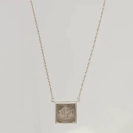 Collier Efva Attling "Little Prisma Hope" 41/45cm, fasettslipad bergkristall, 925/1000 Silver 7,5g.
